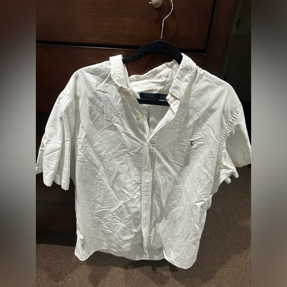 White Polo Button down